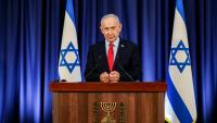 Le Premier ministre israélien Benjamin Netanyahu s'exprime durant une conférence de presse, le 19 mars 2026 à Jérusalem