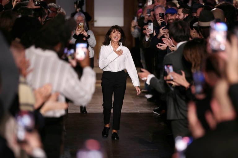 La styliste française Véronique Nichanian lors de son dernier défilé pour Hermès, le 24 janvier 2026, à Paris