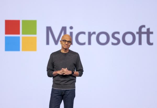 Le patron de Microsoft Satya Nadella, à Seattle le 19 mai 2025