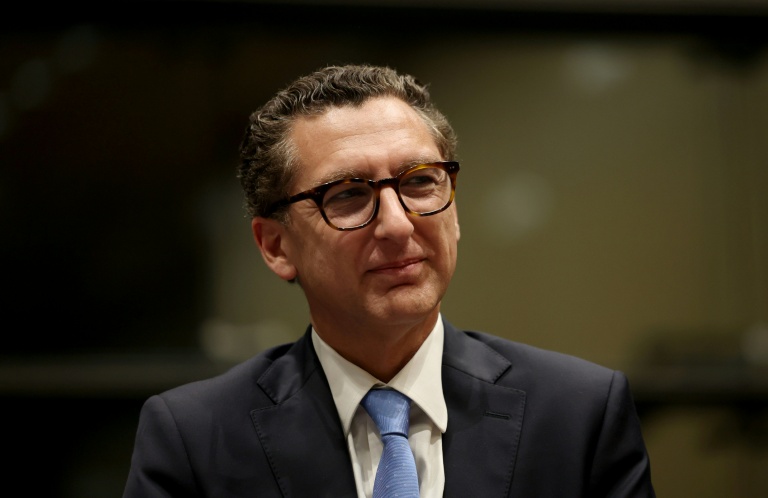 Le président du directoire du groupe Canal+ Maxime Saada le 1er avril 2024, à Paris