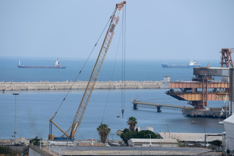 Vue générale du port israélien d'Ashdod, le 9 juin 2025
