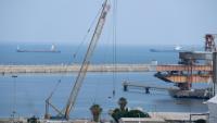 Vue générale du port israélien d'Ashdod, le 9 juin 2025