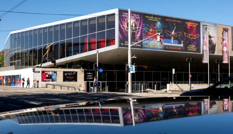 La Wiener Stadthalle le 19 septembre 2025 à Vienne, ville choisie pour accueillir le Concours Eurovision de la Chanson 2026