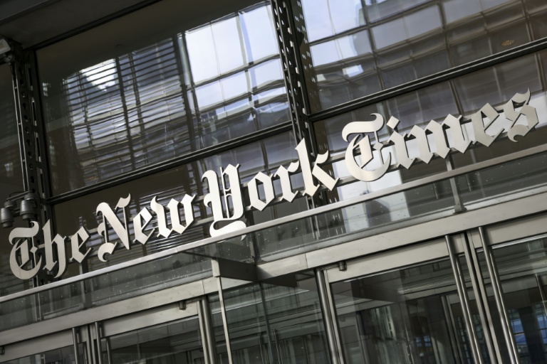 Le bâtiment du New York Times à New York, le 22 janvier 2026