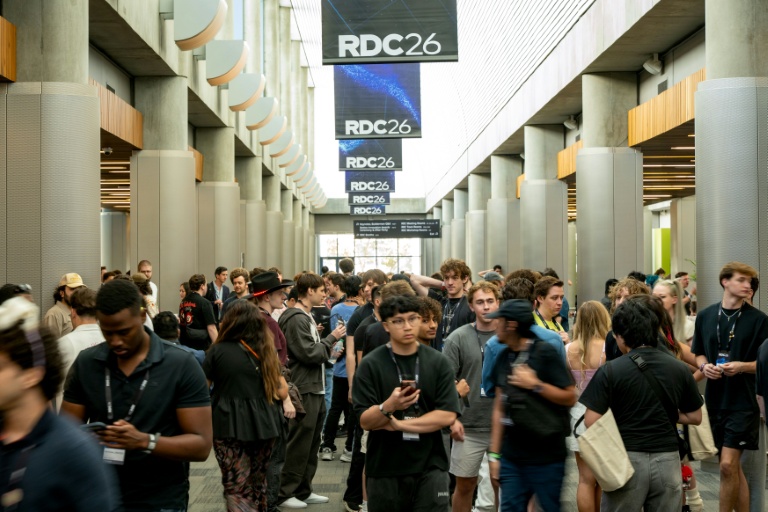 Des participants à la conférence des développeurs Roblox à San José, en Californie, le 11 septembre 2026