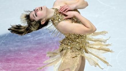 L'Américaine Alysa Liu, sacrée championne olympique de patinage artistique, le 19 février 2026 à Milan