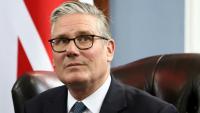 Le Premier ministre britannique Keir Starmer à la base de la Royal Air Force (RAF) de Northolt, près de Londres, le 27 mai 2026