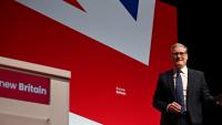 Le Premier ministre britannique Keir Starmer assiste à la première journée de la conférence annuelle du Parti travailliste à Liverpool, dans le nord-ouest de l'Angleterre, le 28 septembre 2025