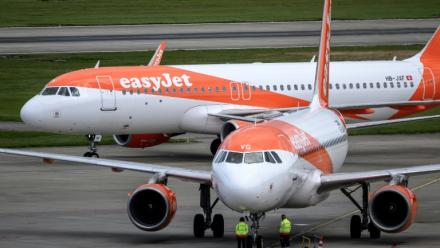 Des avions EasyJet à l'aéroport de Genève le 11 juin 2026