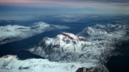 Vue aérienne de l'ouest du Groenland, le 25 janvier 2026