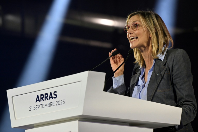 Agnès Pannier-Runacher, le 21 septembre 2025, à Arras, dans le Pas-de-Calais
