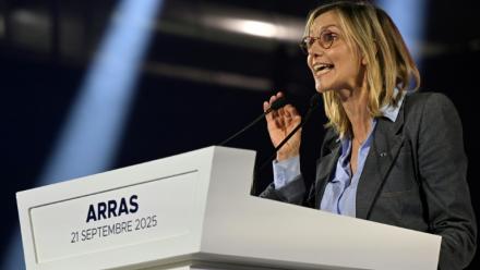 Agnès Pannier-Runacher, le 21 septembre 2025, à Arras, dans le Pas-de-Calais
