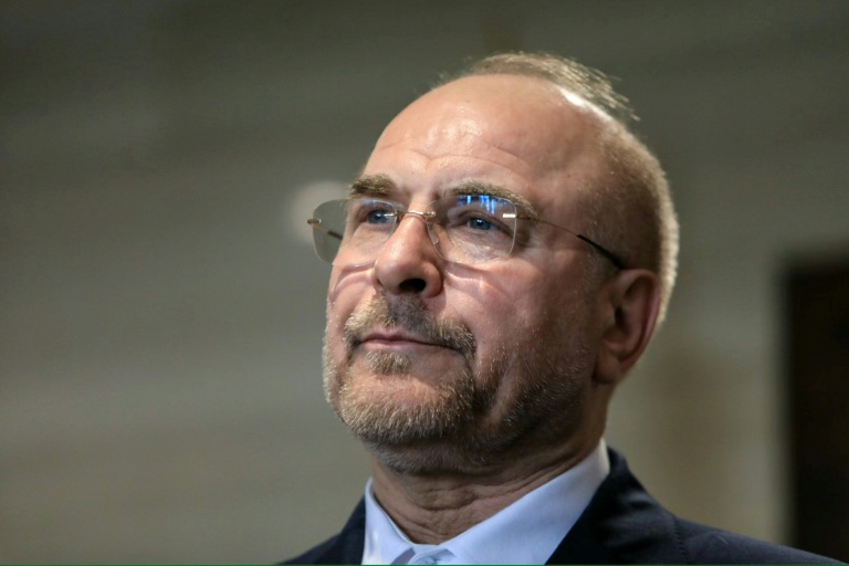 Le président du Parlement iranien, Mohammad Bagher Ghalibaf, à Beyrouth, le 12 octobre 2024