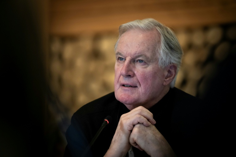 L'ancien Premier ministre Michel Barnier à Val d'Isère, le 1er décembre 2025 en Savoie