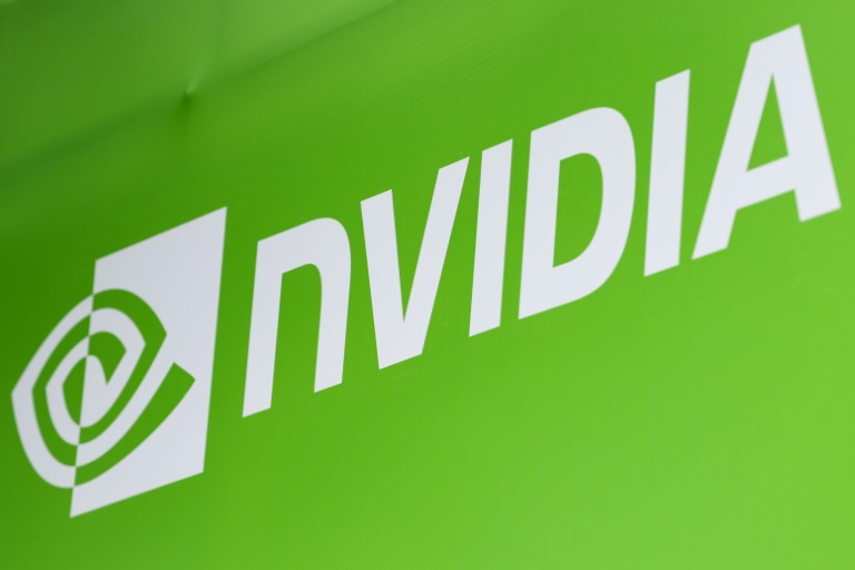 Le logo Nvidia au salon Computex à Taipei, le 19 mai 2025, à Taïwan