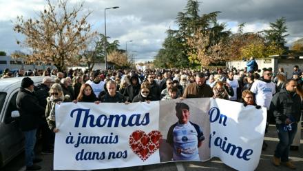 Marche blanche pour Thomas à Romans-sur-Isère le 22 novembre 2023