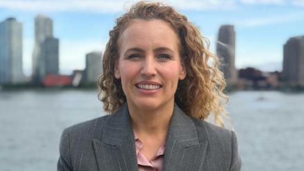 La ministre britannique du Climat, Katie White, à New York le 22 septembre 2026