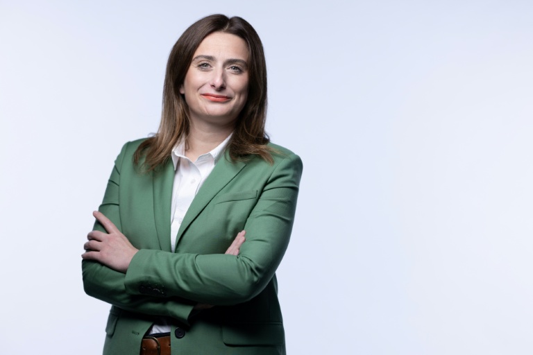 La secrétaire nationale des Écologistes Marine Tondelier, le 6 novembre 2024 à Paris