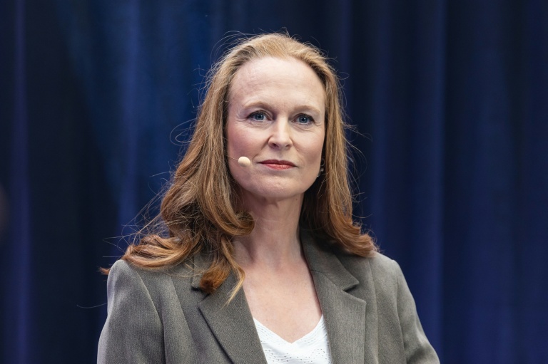 La députée Ensemble Pour la Republique Violette Spillebout participe à un débat à Lille, dans le Nord, le 4 mars 2026