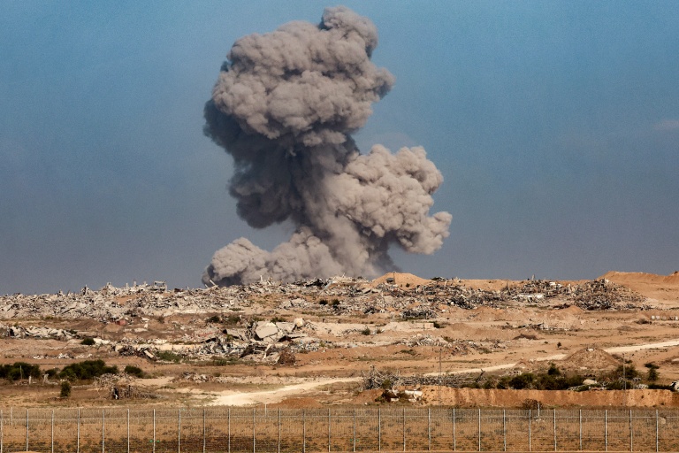 Bombardement israélien sur la bande de Gaza, vu depuis Israël le 30 septembre 2025