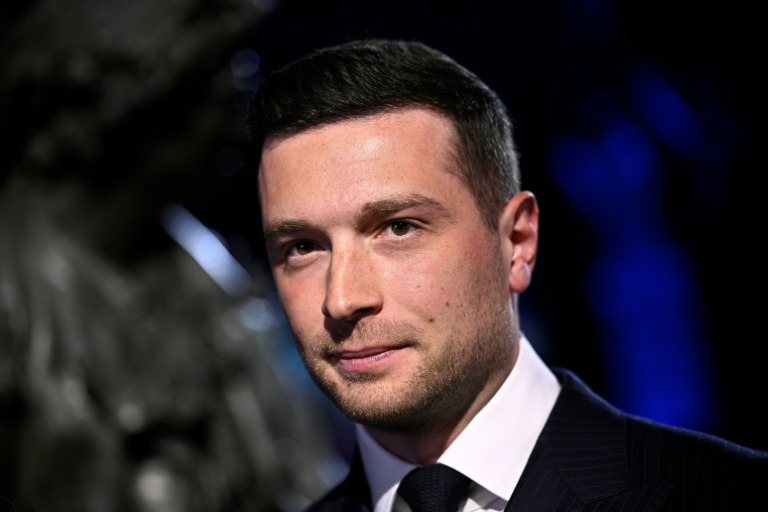 Jordan Bardella à la célébration des 200 ans du Figaro au Grand Palais à Paris, le 13 janvier 2026