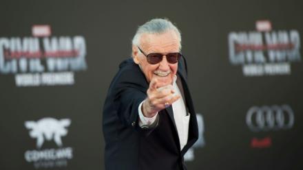 Stan Lee lors de l'avant-première de "Captain America: Civil War " à Los Angeles, le 12 avril 2016 