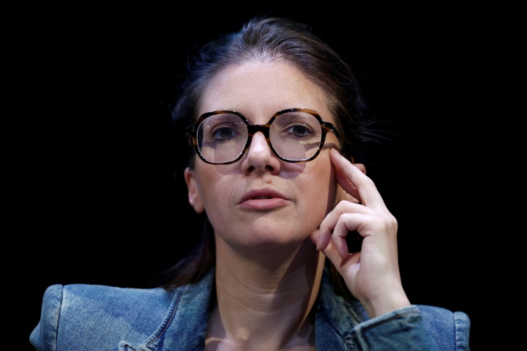 La ministre déléguée chargée de la Lutte contre les discriminations Aurore Bergé à Paris le 11 avril 2026