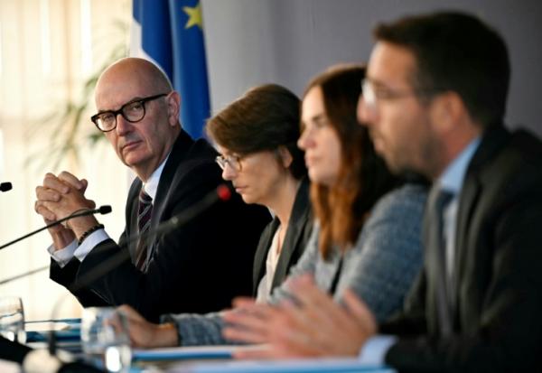 Le ministre de l'Economie Roland Lescure lors d'une conférence de presse à Bercy, le 11 septembre 2026