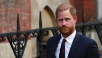 Le prince Harry quitte la Haute Cour de justice britannique, à Londres, le 9 avril 2025