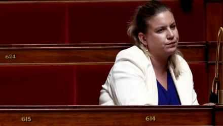 La cheffe de file des députés LFI Mathilde Panot le 28 mai 2025 à l'Assemblée nationale à Paris