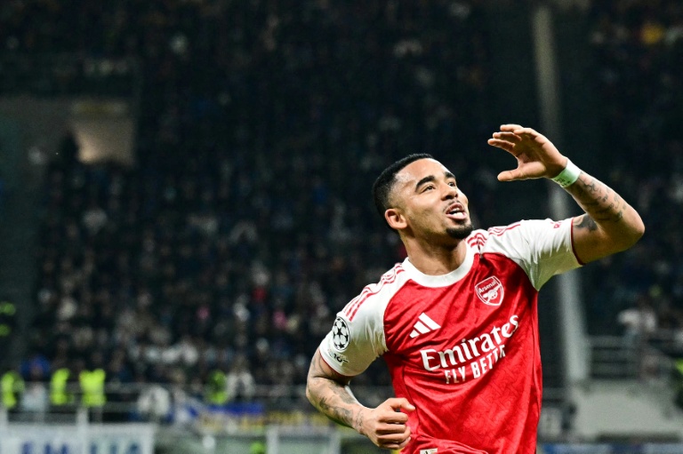 L'attaquant brésilien d'Arsenal Gabriel Jesus après son doublé contre l'Inter Milan, au stade San Siro en Ligue des champions le 20 janvier 2026