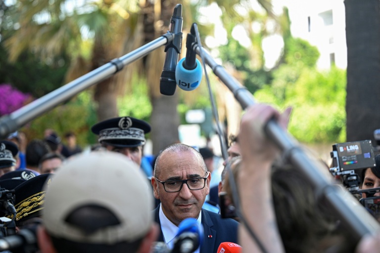 Le ministre de l'Intérieur Laurent Nuñez le 28 mai 2026 à Nice