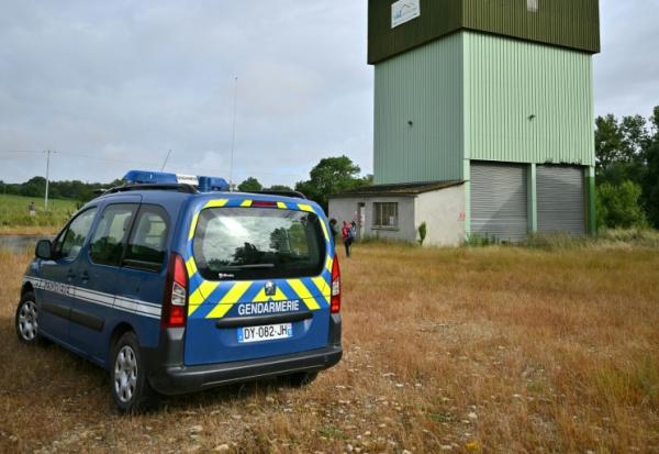 Le silo où les enquêteurs ont découvert le corps d'une enfant qui pourrait être Lyhanna, à Puycasquier dans le Gers, le 5 juin 2026