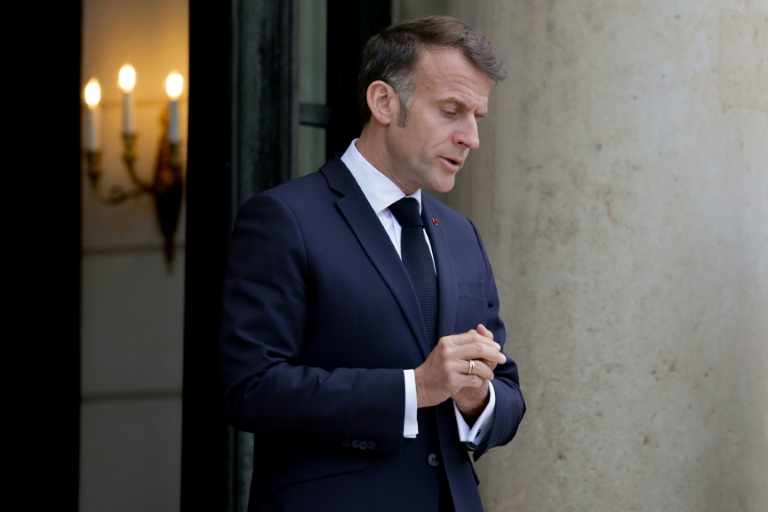 Le président français Emmanuel Macron, le 21 avril 2026 à l'Elysée à Paris