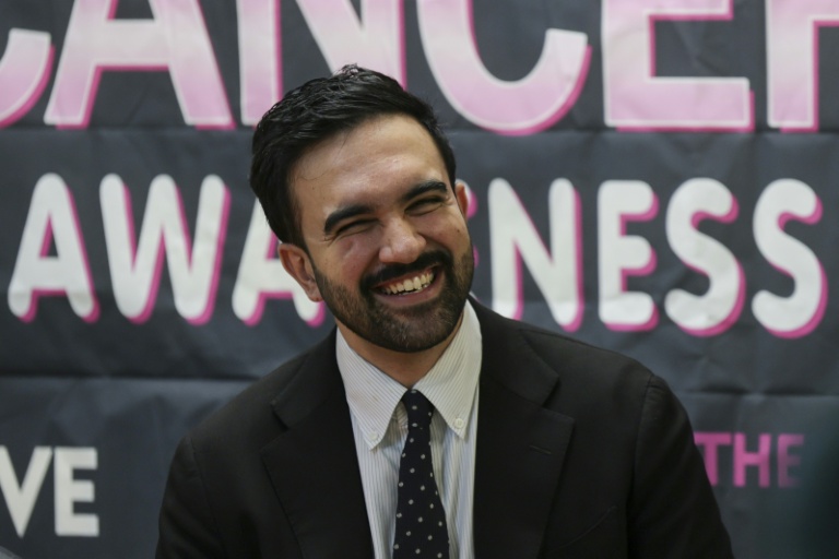 Le candidat à la mairie de New York Zohran Mamdani lors d'un événement à Brooklyn, New York, le 30 octobre 2025