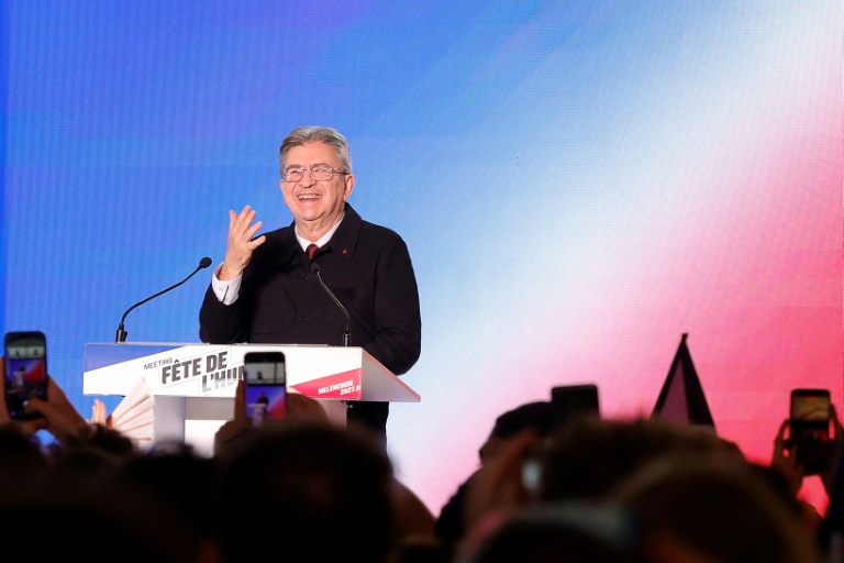 Le leader de La France insoumise, Jean-Luc Mélenchon, à la Fête de l'Humanité, au Plessis-Pâté, au sud de Paris, le 11 septembre 2026
