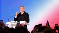 Le leader de La France insoumise, Jean-Luc Mélenchon, à la Fête de l'Humanité, au Plessis-Pâté, au sud de Paris, le 11 septembre 2026