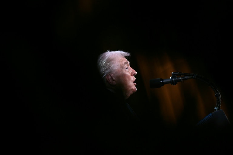 Le président américain Donald Trump s'exprime lors d'un évènement à Wahsington DC, le 28 janvier 2026.