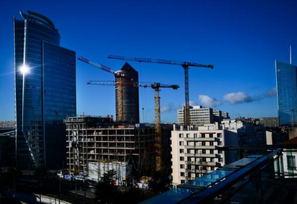Des immeubles en construction à Lyon le 29 janvier 2026