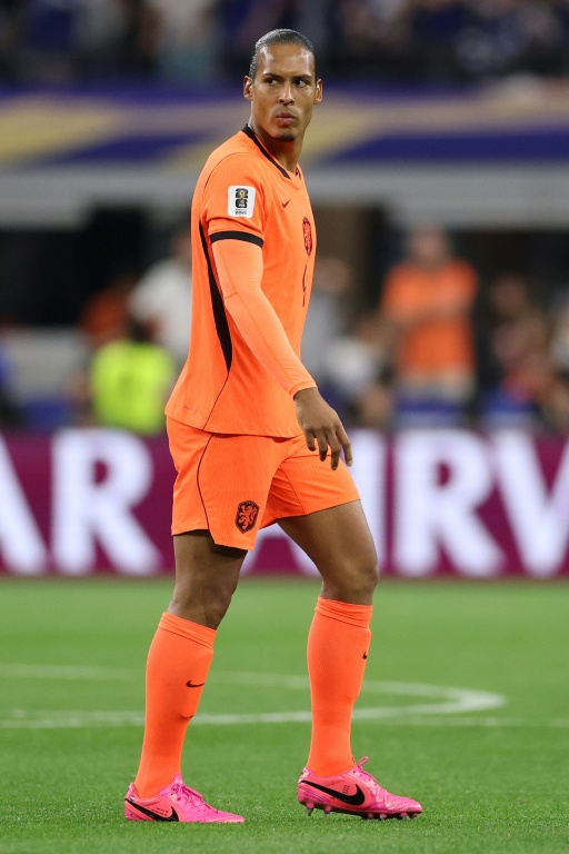 Virgil van Dijk, le défenseur central néerlandais lors du match du groupe F de la Coupe du monde 2026 opposant les Pays-Bas au Japon, à Dallas, le 14 juin 2026