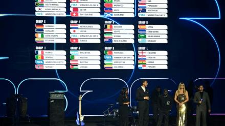 La composition des douze groupes du premier tour de la Coupe du monde 2026 de football déterminée par tirage au sort le 5 décembre 2026 au Kennedy Center de Washington
