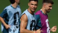 Cristiano Ronaldo à l'entraînement avec le Portugal, le 16 juin 2026 à Palm Beach Gardens, 