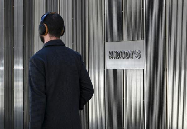 Le siège de Moody’s, le 18 mars 2025 à New York, aux Etats-Unis