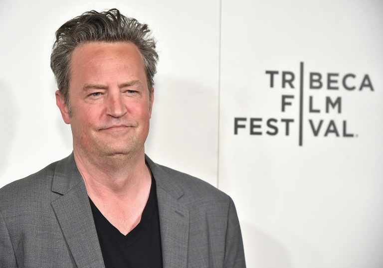 L'acteur Matthew Perry à New York, le 26 avril 2017