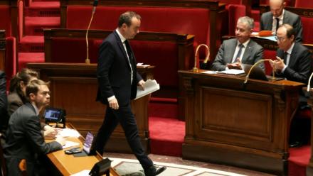 Le Premier ministre Sébastien Lecornu lors d'un débat sur la situation au Moyen-Orient à l'Assemblée nationale, le 25 mars 2026 à Paris