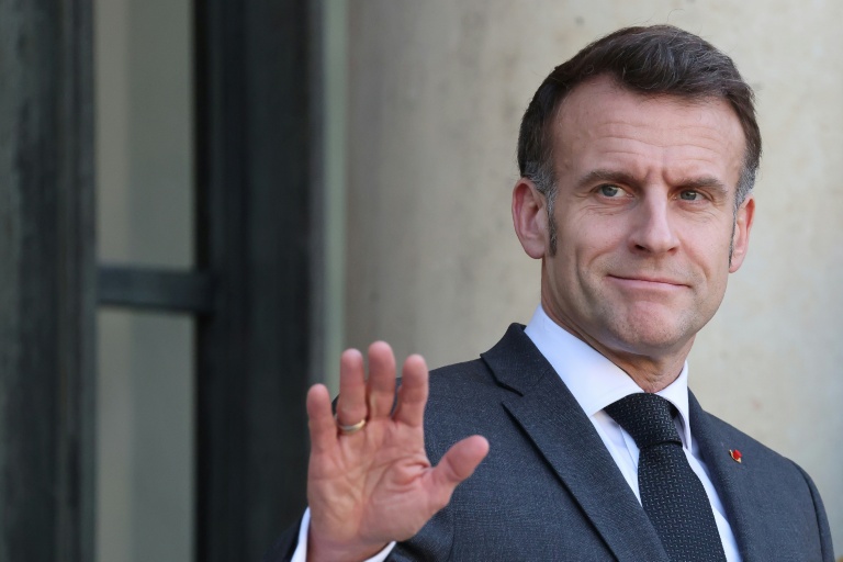 Le président Emmanuel Macron au palais de l'Élysée à Paris le 25 février 2026