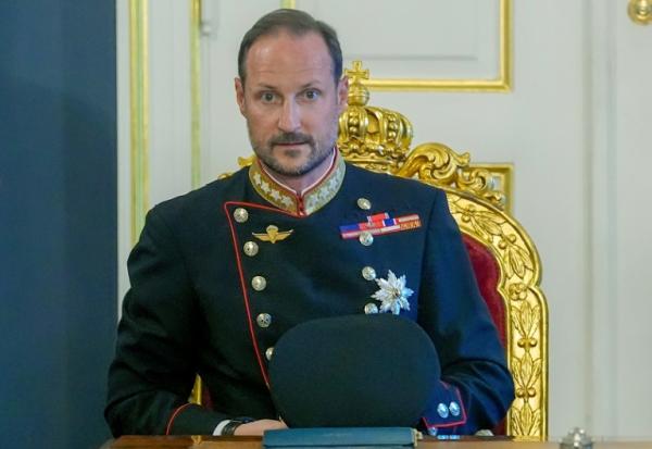 Le nouveau roi de Norvège, Haakon VIII, au Palais royal à Oslo le 28 août 2026