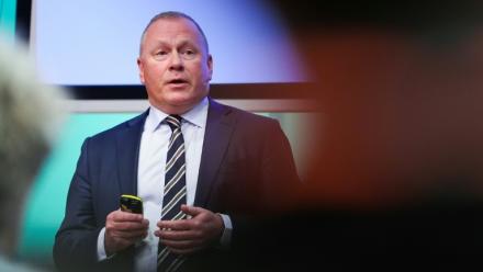 Le directeur du fonds souverain norvégien, Nicolai Tangen, à Oslo, le 29 juin 2026