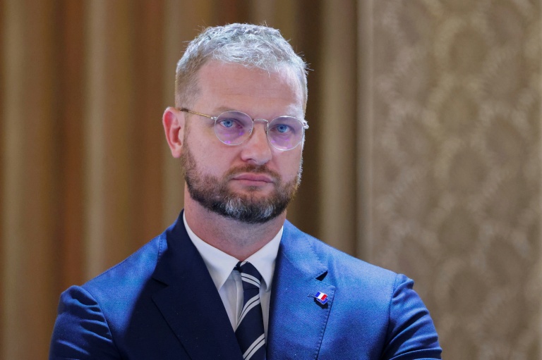 Le non-indépendantiste Nicolas Metzdorf lors d'une réunion à l'Elysée sur la Nouvelle-Calédonie, le 2 juillet 2025 à Paris