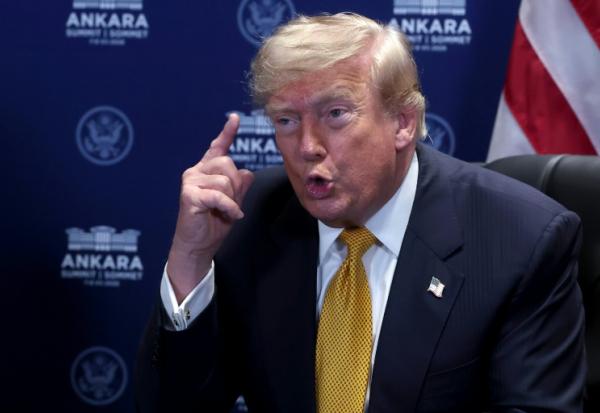 Le président américain Donald Trump au sommet de l'Otan à Ankara, le 8 juillet 2026 en Turquie